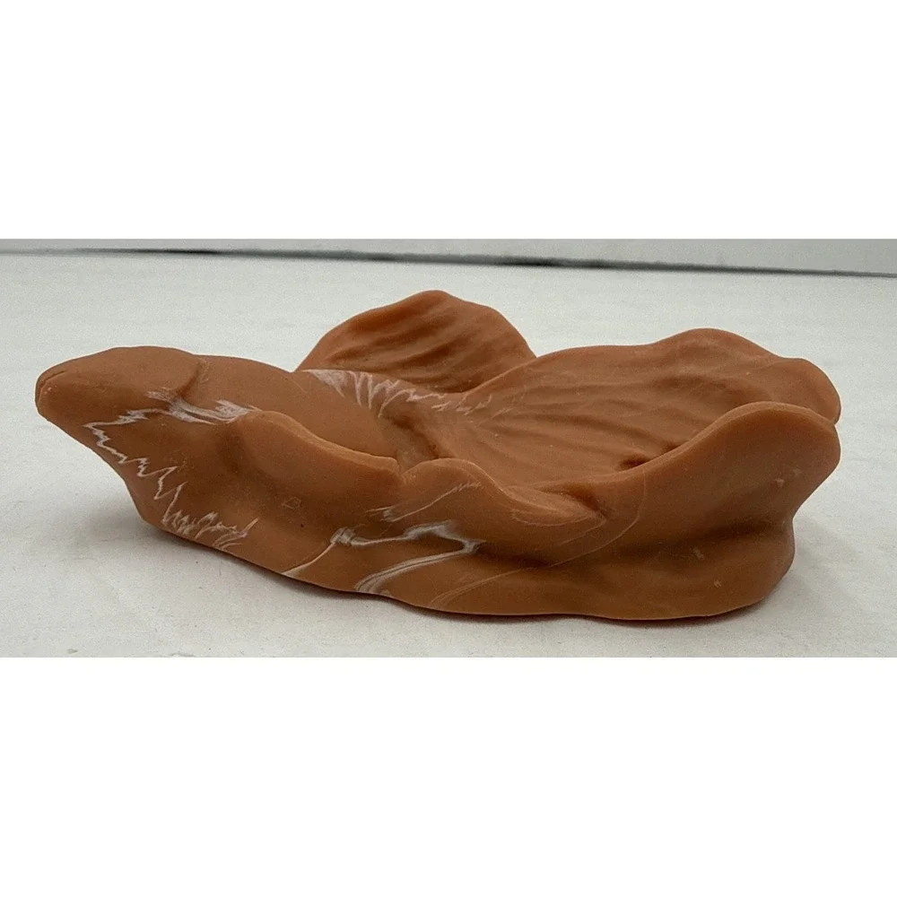 Vintage Terracotta Orange Fish Small Trinket Dish Bowl Ring Holder